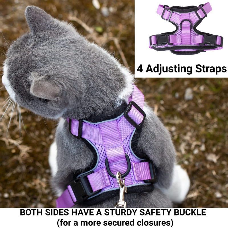 Mr. Peanut's PurrTrek Reflective Cat Harness with Matching Leash Small Pink - BeesActive Australia
