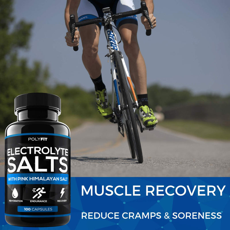 Polyfit Electrolyte Salt Tablets - 100 Pills - Electrolytes Replacement Supplement for Rapid Hydration - BeesActive Australia