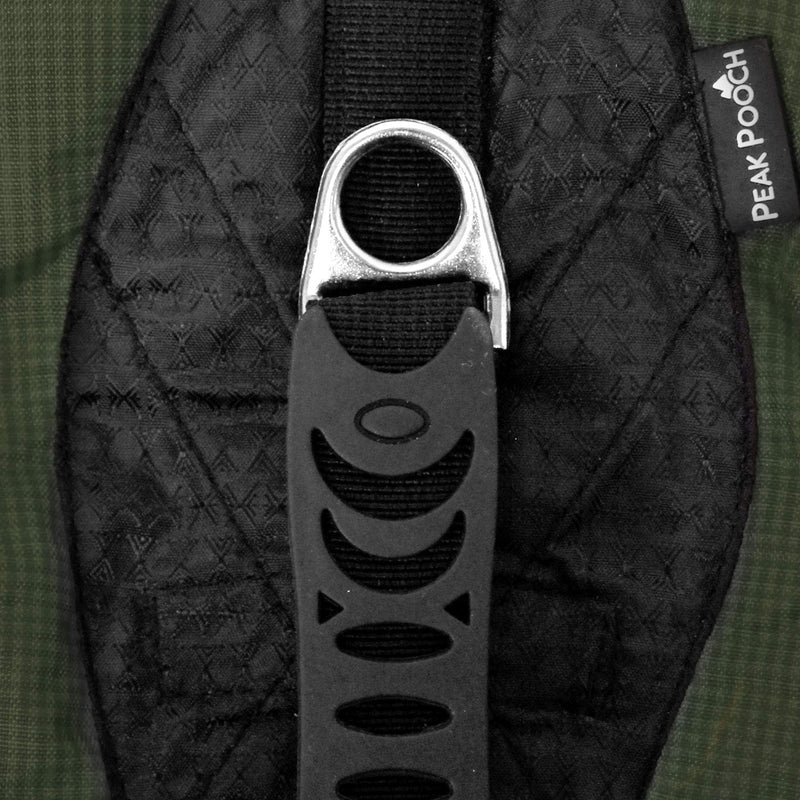 Peak Pooch - No-Pull Dog Harness - Padded Mesh Fabric Dog Vest with Reflective Trim, Lifting Handles, Velcro and Buckle Straps Medium (22" - 31" chest) Hunter Green - BeesActive Australia