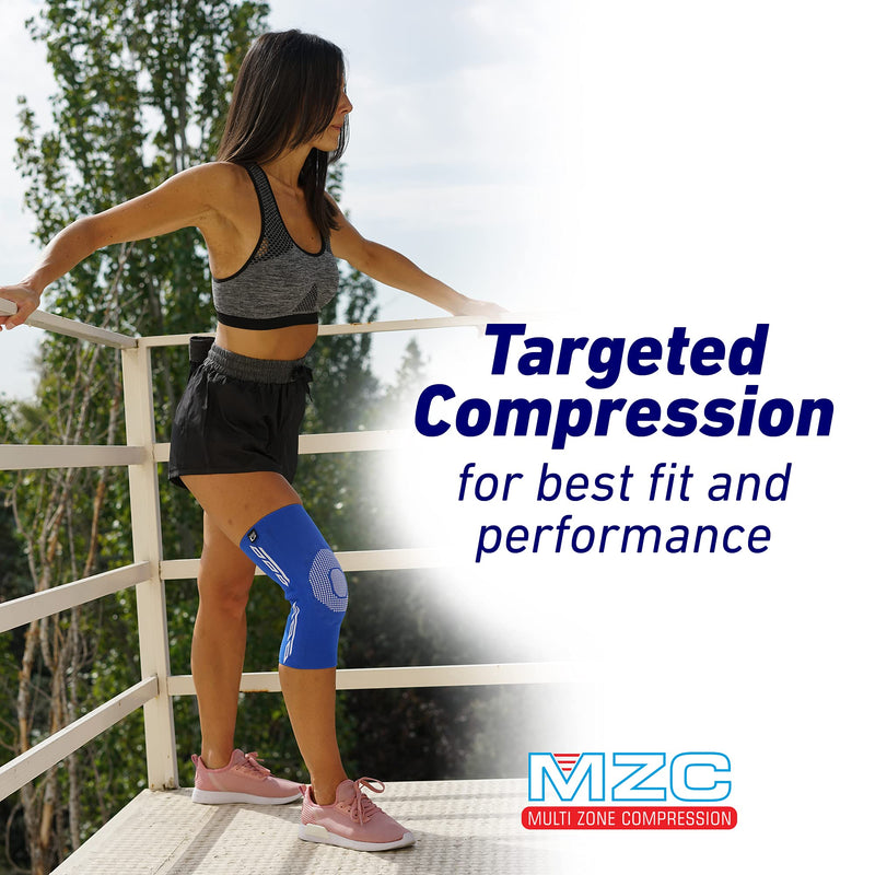 Neo G Knee Support Brace with Silicone Patella Cushion and Spiral Stays for Joint Pain Relief, Knee Injury, Meniscus Tear, Sprains, Runners Knee Rehab - Knee Compression Sleeve - Airflow Plus - XL X-LARGE: 42 - 46 CM - BeesActive Australia