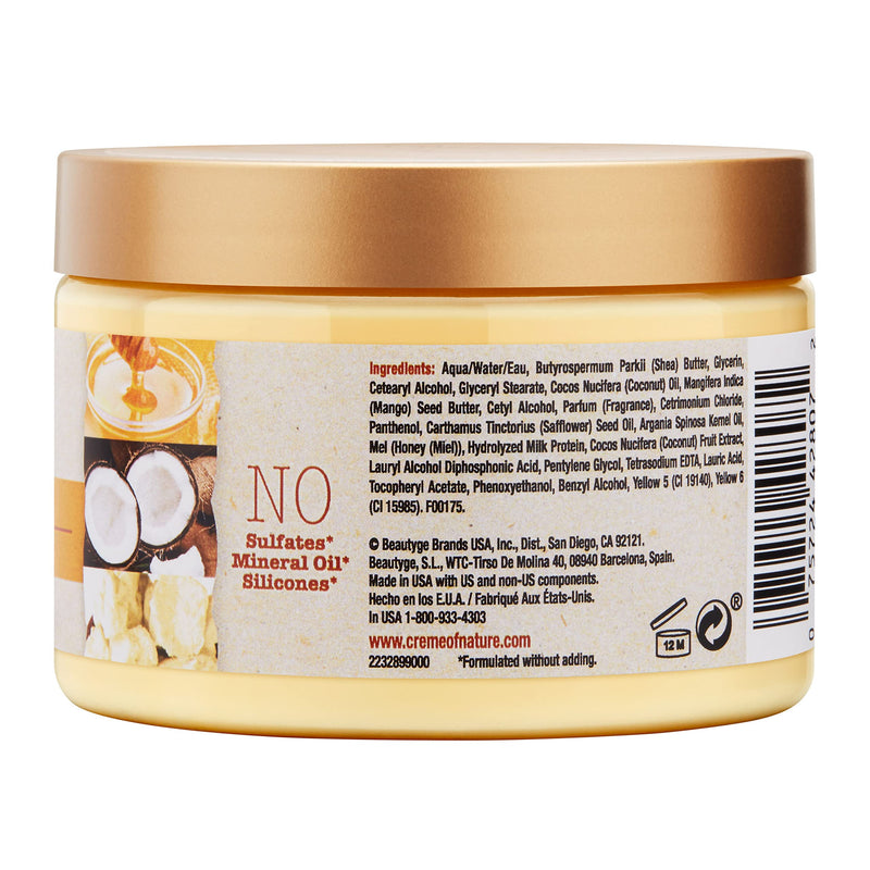 Creme of Nature Moisture Whip Twisting Curl Cream for Dry Dehydrated Hair, Moisturizing Hair Care Formulated with Pure Honey, 11.5 fl. oz. - BeesActive Australia