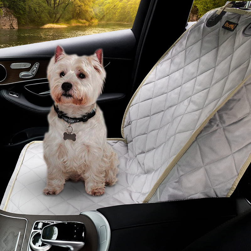 iBuddy Dog Front Seat Cover Waterproof Front Seat Dog Cover Protects Seats from Hair, Dirt, and Liquid Messes Scratch Proof Nonslip Bucket Seat Cover for Pet of Cars,Trucks and SUVs 1 PACK - BeesActive Australia