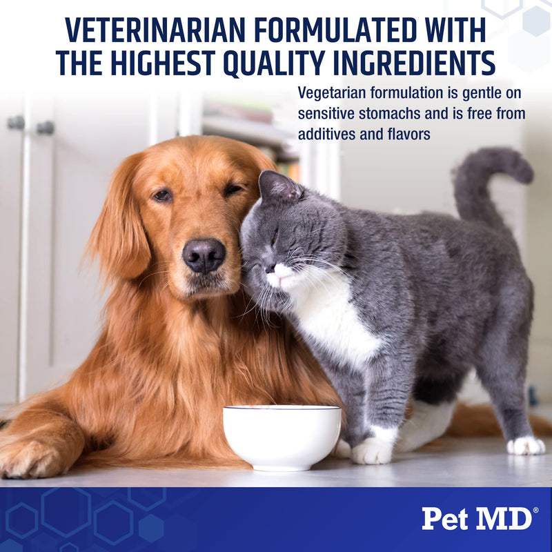 Pet MD Biotic Probiotics for Dogs & Cats - Prebiotic, Fiber, & Probiotic Powder - Gas, Constipation Relief, & Anti Diarrhea - Balance Digestive Flora & Restore Gut Health for Dogs & Cats - 2.12 oz - BeesActive Australia