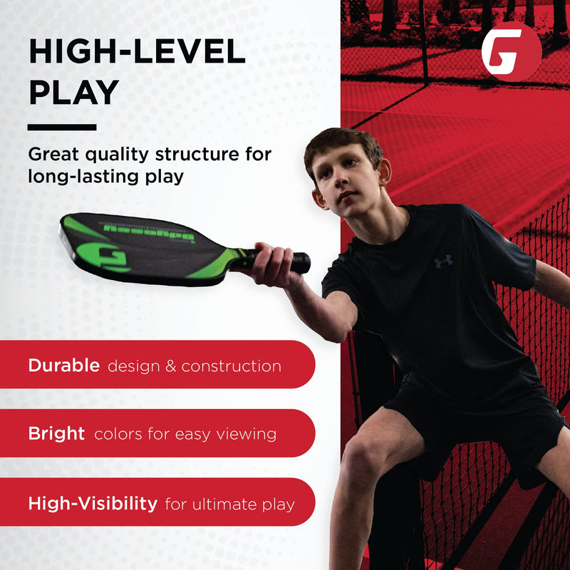 GAMMA Two Tone Recreation Training Indoor Pickleball Outdoor Red 6 Pack - BeesActive Australia