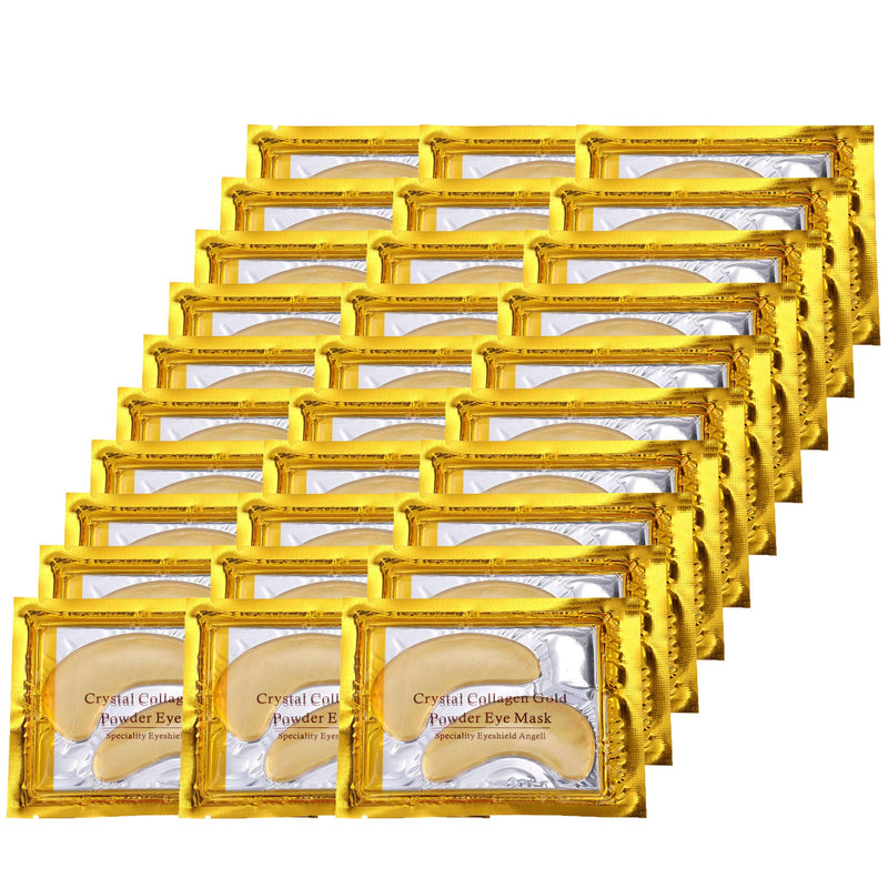 CCbeauty 30 Pairs Under Eye Patches, 24K Gold Crystal Collagen Eye Mask , Gel pads for Anti-Aging, Puffy Eyes & Bags, Wrinkles, Dark Circles, Deep Moisturize and refresh skin - BeesActive Australia