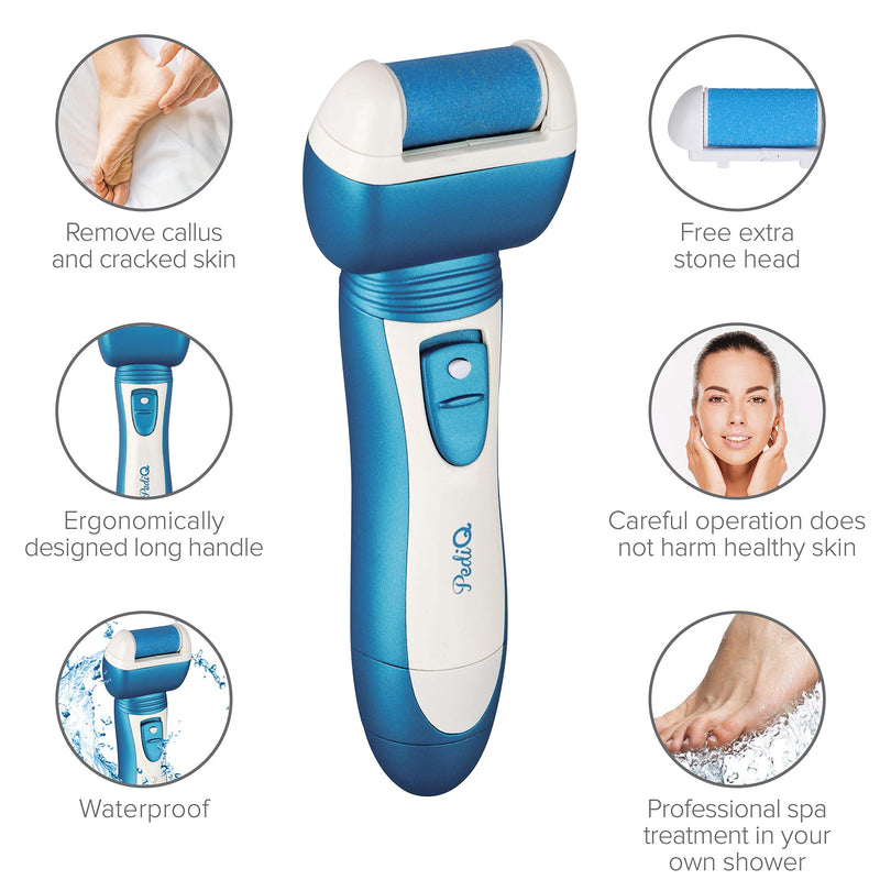 Pedi-Q Feet Callus Remover Portable Electronic Waterproof Tool Feet Cracked Heels Dead Skin - BeesActive Australia