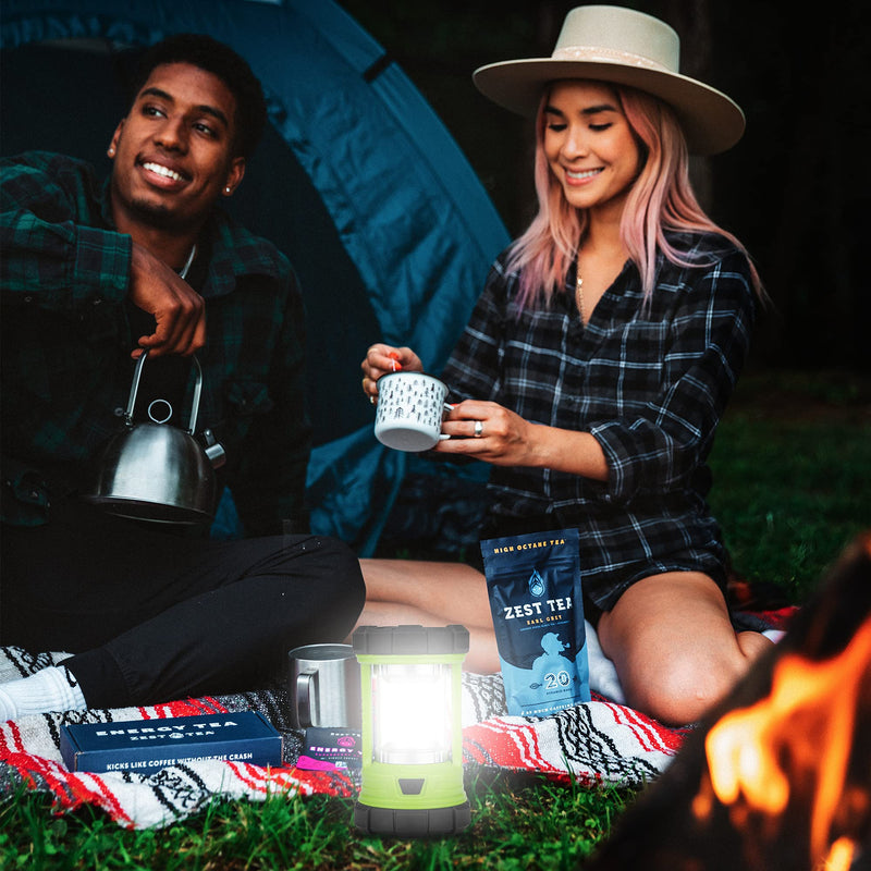 Rechargeable Camping Lantern, 3000LM 5 Light Modes Camping Light 4400 Capacity Phone Charger LED Impact-Resistant Flashlight Lantern Portable Waterproof Hurricane Lanterns for Emergency(Pale Green) Pale Green - BeesActive Australia