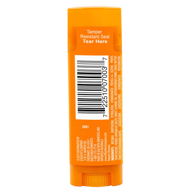 O'Keeffe's Unscented Lip Repair Lip Balm for Dry, Cracked Lips, Stick, Twin Pack, Clear, K0700432 - BeesActive Australia