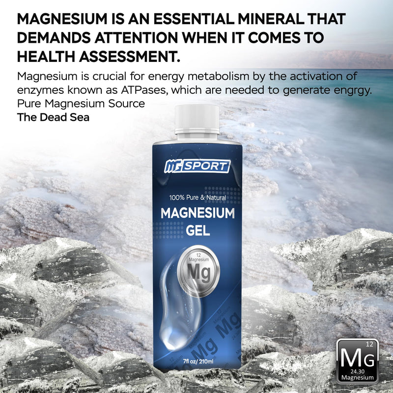 High Absorption Magnesium Gel for Leg Cramps - Muscle Recovery Gel from The Dead Sea for Sore Muscles - Less Itch & Less Sting Than Magnesium Oil - BeesActive Australia