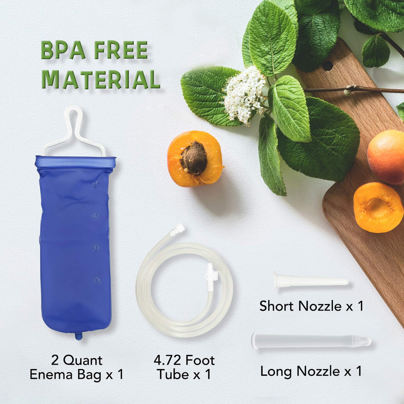 TopQuaFocus Enema Bag Kit Home Coffee Enema Irrigator Set Travel Enema Set for Men and Women Colon Cleaning 2 Litre - BeesActive Australia