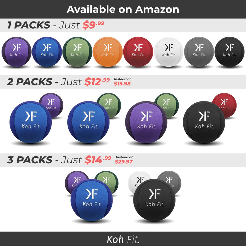 Koh Fit Stress Ball for Adults - Stress Reliever Squeeze Balls - for Hand Therapy and Stress Relief Gray (1 Ball) - BeesActive Australia