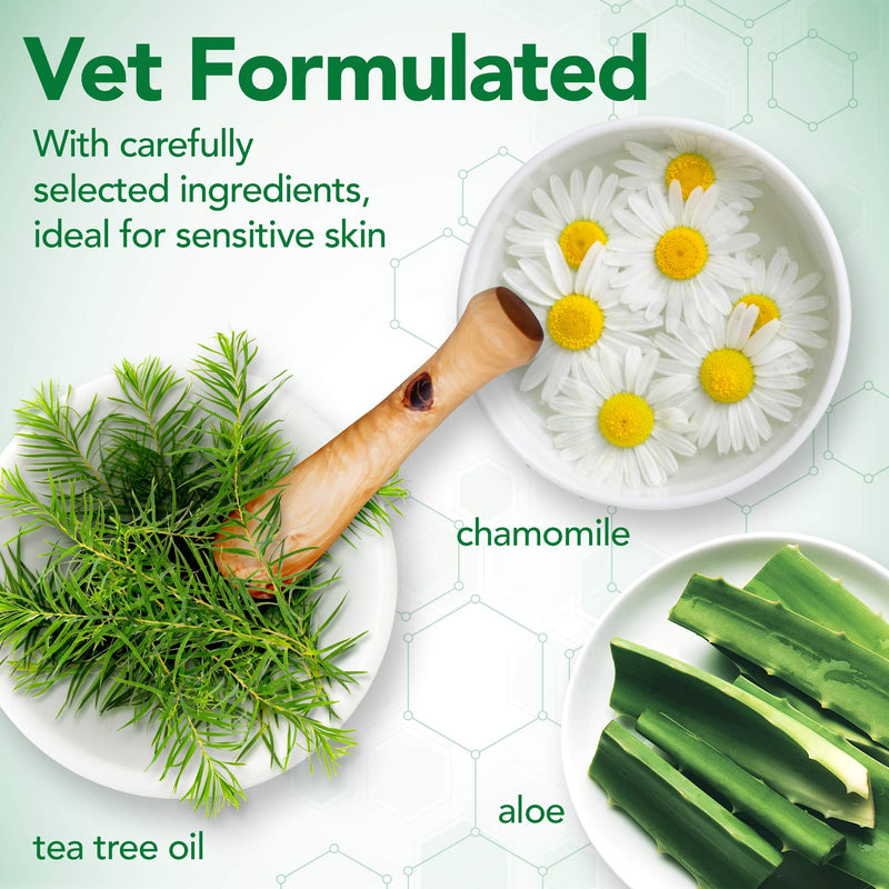 Vet's Best Hot Spot Itch Relief Shampoo for Dogs | Relieves Dog Dry Skin, Rash, Scratching, Licking, Itchy Skin, and Hot Spots | 16 Ounces - BeesActive Australia