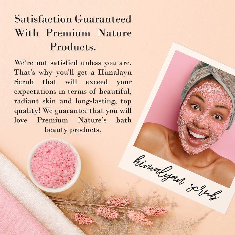 Himalayan Salt Exfoliating Body Scrub - Face Hand Lip Foot & Body Shower Scrub with Pink Sea Salt Essential Oil Acne Scar Treatment Natural Skin Care Exfoliator Mens Facial Scrubber Cellulite Remover - BeesActive Australia