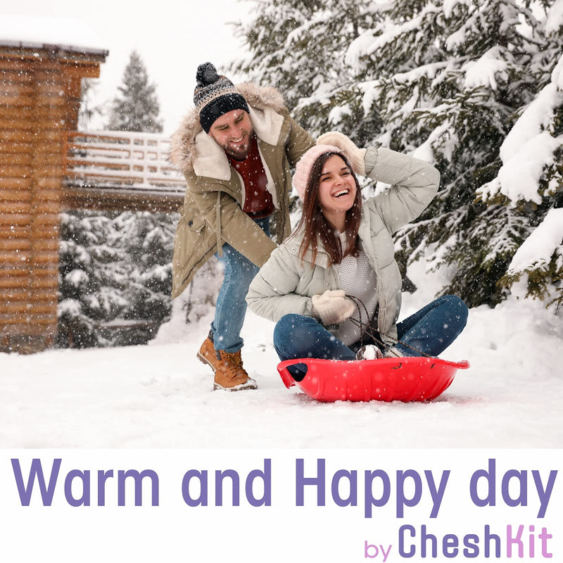 CheshKit Cozy Warm Boot Liner Socks - Hiking Outdoor Sport - Polartec Fleece Winter Socks Large Dark Plum - BeesActive Australia