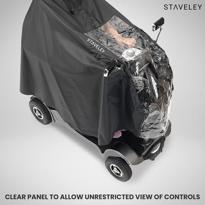 Staveley Large Mobility Scooter Cape | Waterproof Rain Poncho Cover for Electric Scooters and Wheelchair - BeesActive Australia