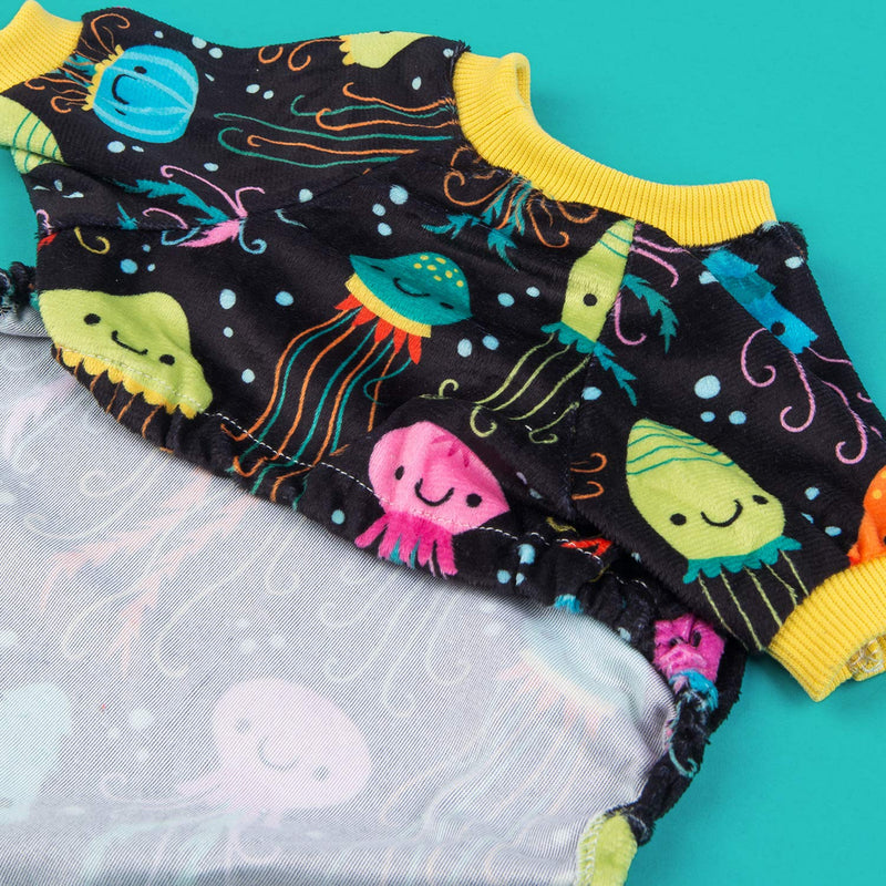 CuteBone Dog Clothes Pjs Dog Apparel Dog Jumpsuit Pet Clothes Pajamas XXL(Chest Girth22’’-22.5’’ Back Length18’’-18.5’’) 1#Jellyfish - BeesActive Australia