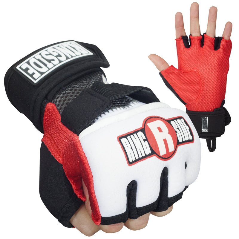 [AUSTRALIA] - Ringside Gel Boxing MMA Hand Wraps Medium Grey/Black 