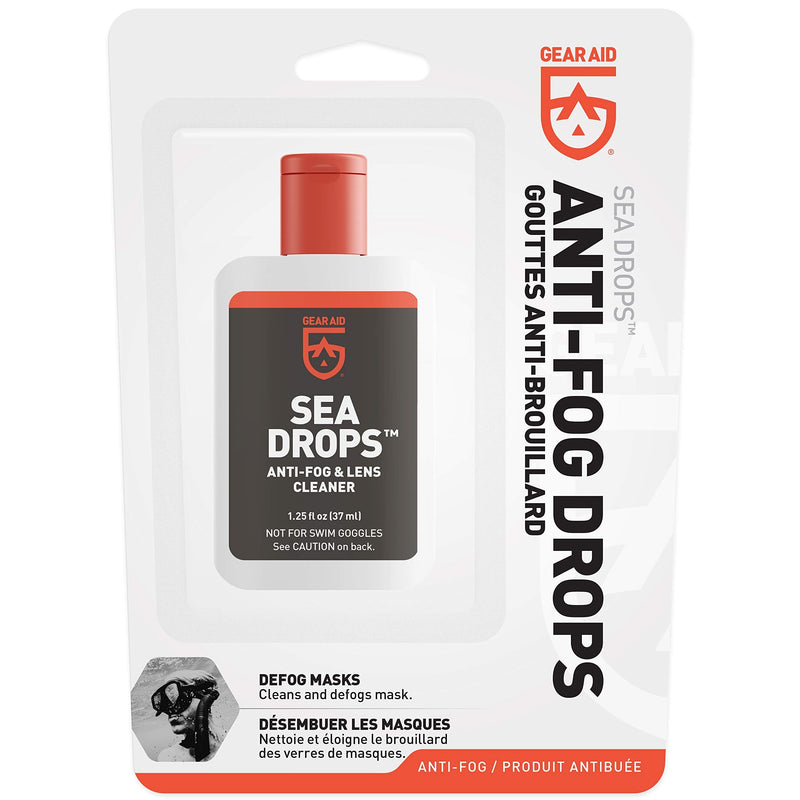 GEAR AID Sea Drops Anti-fog and Cleaner for Dive and Snorkel Masks, 1.25 fl oz - BeesActive Australia