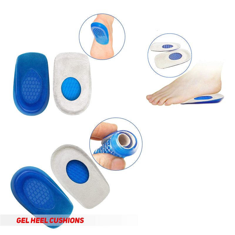 Plantar Fasciitis Foot Pain Relief 14-Piece Kit – Premium Planter Fasciitis Support, Gel Heel Spur & Therapy Wraps, Compression Socks, Foot Sleeves, Arch Supports, Heel Cushion Inserts & Heel Grips STANDARD (Women 8+ | Men 7-11.5) - BeesActive Australia