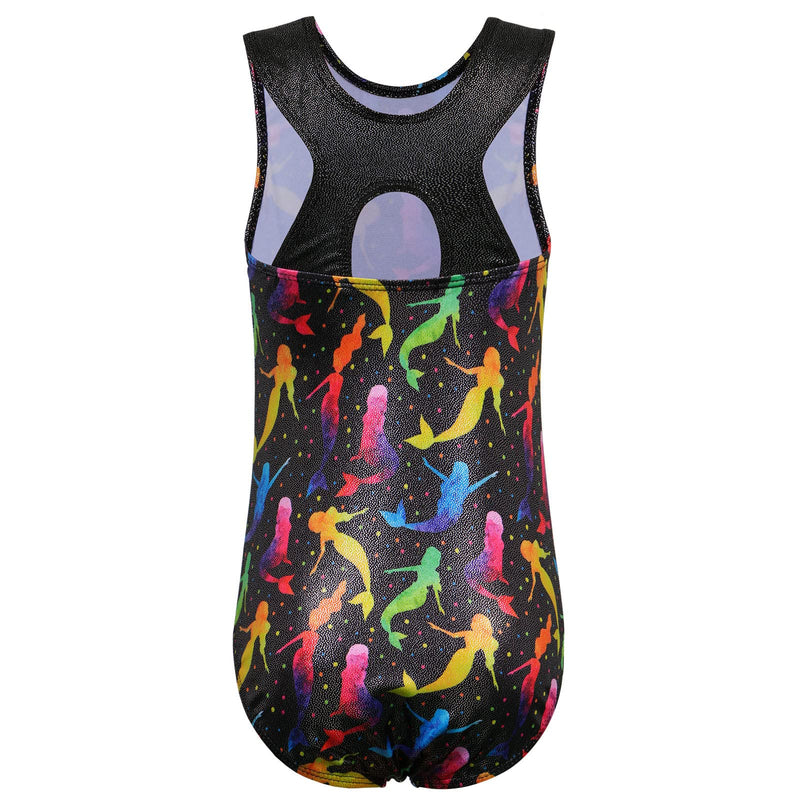 TFJH E Gymnastics Leotards for Girls Sparkle Athletic Clothes Activewear One-piece 8-9Years E Black Girl - BeesActive Australia