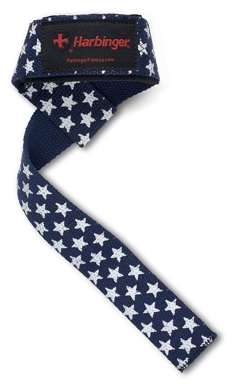 Harbinger Padded Cotton Lifting Straps with NeoTek Cushioned Wrist (Pair) Flag - BeesActive Australia