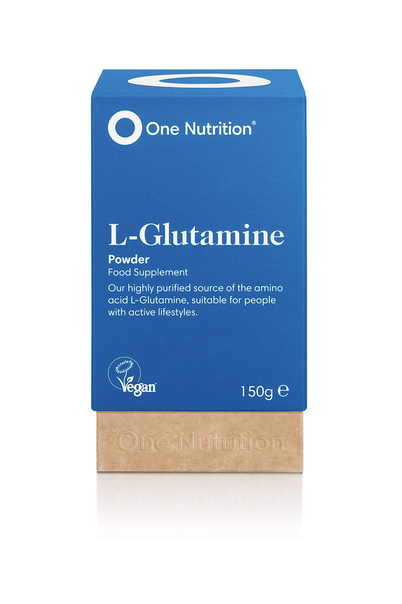 One Nutrition L-Glutamine - Highly Purified Amino Acid - No Fillers - No Binders - SportsNutrition Supplement - 150g Powder - BeesActive Australia