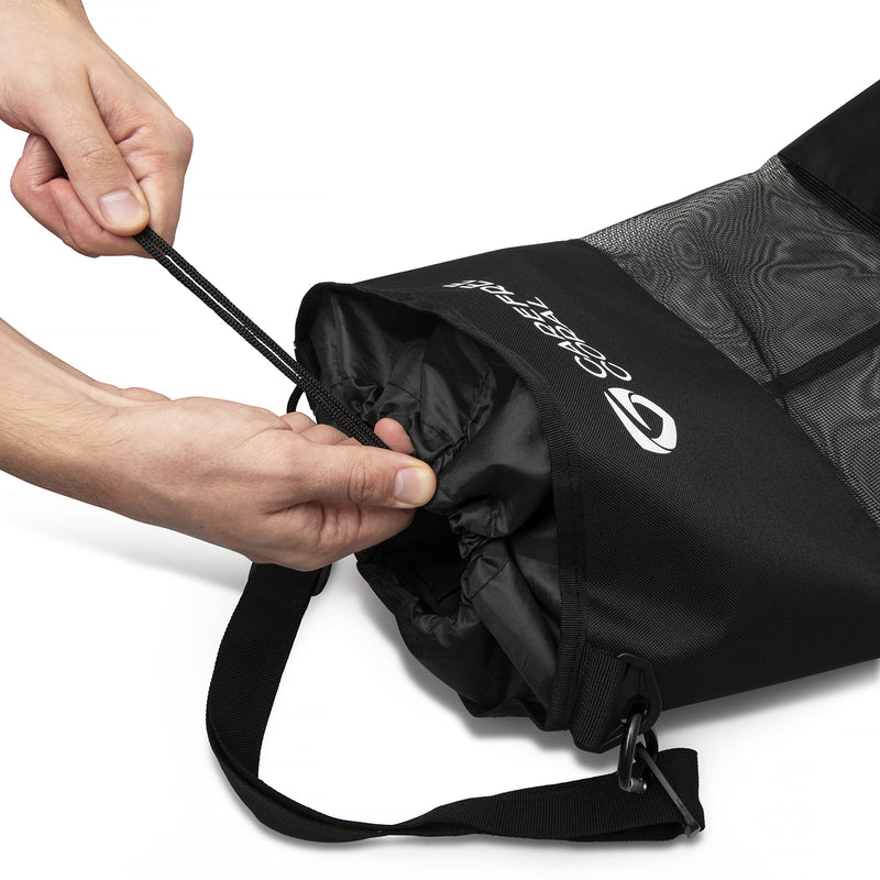 Carefree Coral Boat Trash Bag - Round Circular Waste Holder - Complete with Waterproof Phone Cover Holder - BeesActive Australia