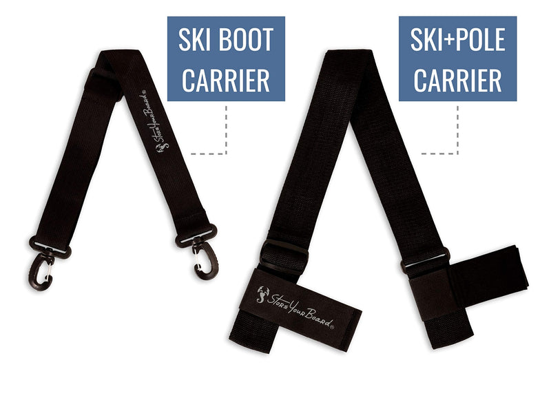 StoreYourBoard Ski and Boot Carrier Straps, Adjustable Shoulder Sling System, Heavy-Duty - BeesActive Australia