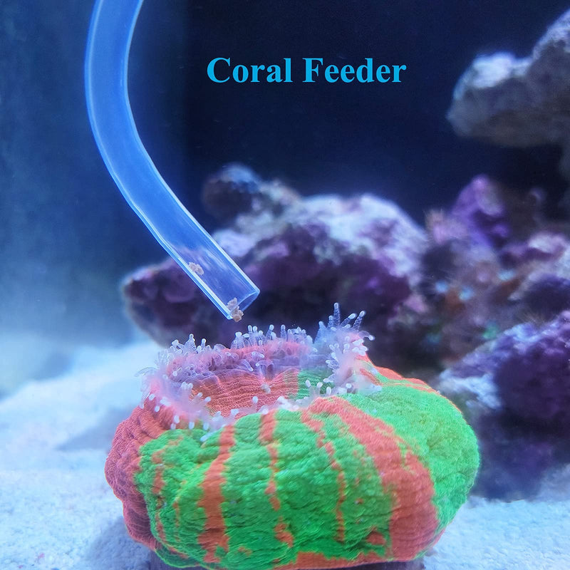 AREPK Aquarium Multifunction Coral Feeder Waste Clean Tool Manual Cleaner Water Changer Fish Tank Cleaning Tool Siphon Dropper Waste Remover Aquatic Bottom Feeder Pipette 25IN - BeesActive Australia