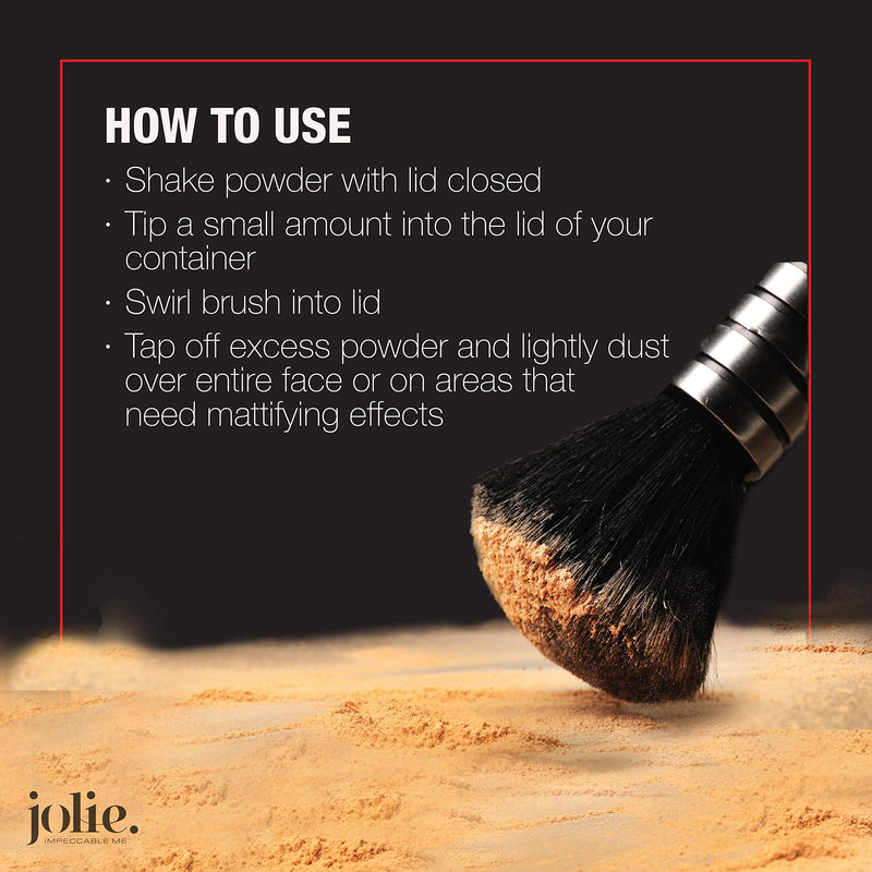 Jolie Loose Translucent Face Powder - Ultra Fine, Silky Makeup Setting Powder (Bare) Bare - BeesActive Australia