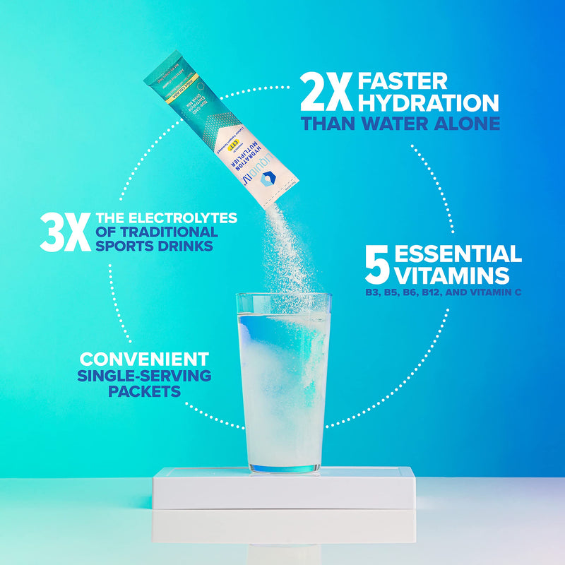 Liquid I.V. Hydration Multiplier - Pina Colada - Hydration Powder Packets | Electrolyte Drink Mix | Easy Open Single-Serving Stick | Non-GMO | 16 Sticks 16 Count (Pack of 1) - BeesActive Australia