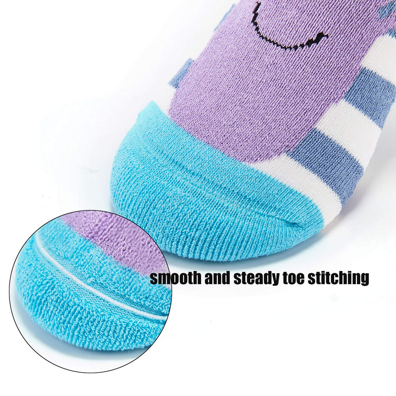 Boys Girls Christmas Socks Kids Warm Socks Winter Thermal Cotton Crew Socks 10-13 Years Lobster 6 Pairs - BeesActive Australia