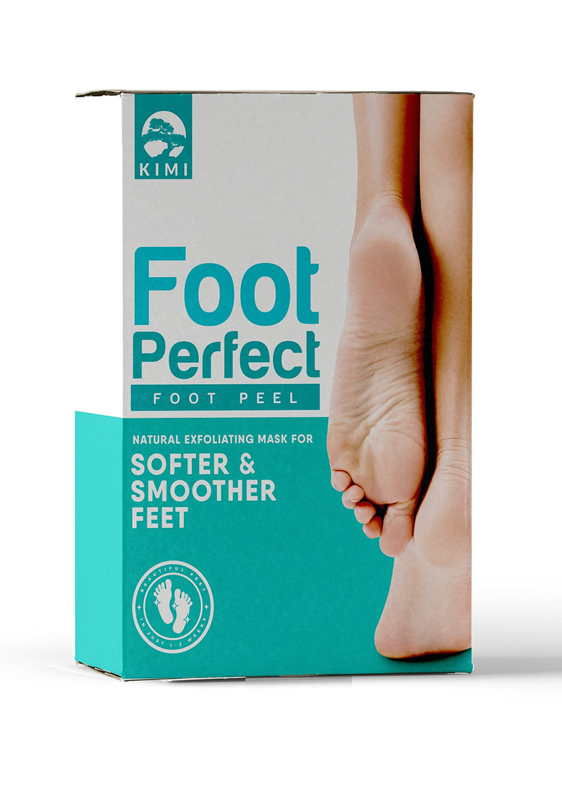 Foot Peel Mask 2 Pack by Foot Perfect - Peels away Calluses and Dead Skin, Exfoliating Foot Mask, Repair Rough Heels, Results in 1 week! Get Baby Soft Feet! - BeesActive Australia