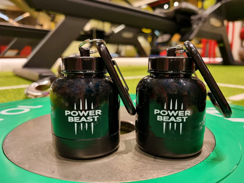 POWER BEAST 2X Protein Powder and Supplement Funnel Keychain, Portable To-Go Container, Portable Protein Powder Container for The Gym Workouts, Fitness, and Travel 2-Pack. - BeesActive Australia