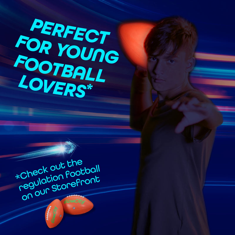 GlowCity Glow in the Dark Football - Light Up, Youth Size Footballs for Kids - LED Lights and Pre-Installed Batteries Included﻿ - BeesActive Australia