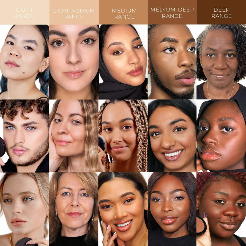 Wunder2 GO BEYOND FOUNDATION Makeup Pressed Powder Natural Cream Finish, Light Medium, 1 Count - BeesActive Australia