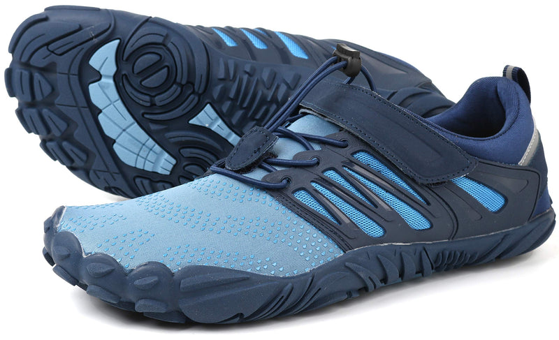 WHITIN Men's Minimalist Trail Runner | Wide Toe Box | Barefoot Inspired 13 1_ Blue - BeesActive Australia