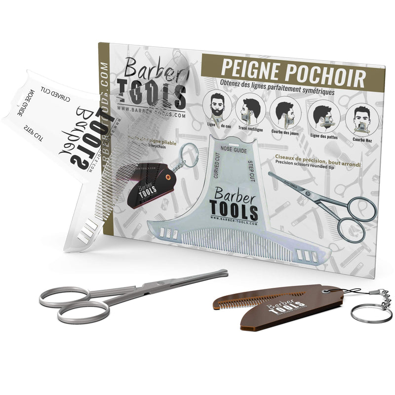 Kit/Set/Beard Care and Care Set with Barber Care | Cosmetics Made in France ✮ BARBER TOOLS ✮ - BeesActive Australia
