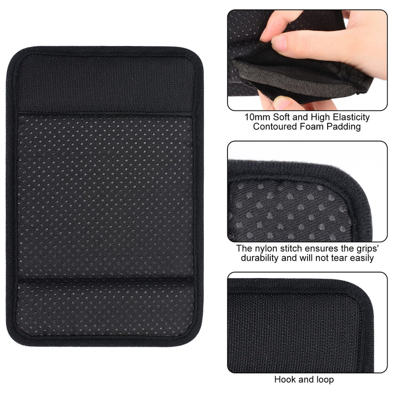 supregear Sheepskin Walker Hand Grips (2 Pack), Hand Pads Accessories for Walker Rollator Crutch Wheelchair Grips, Soft Comfortable Sheepskin Wool Covers, Non-Slip Durable Breathable Walker Accessory Black - BeesActive Australia