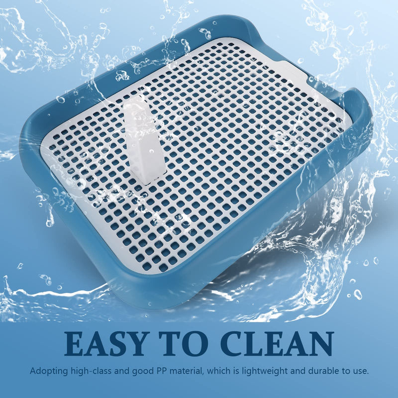 LUOZZY Training Pad Holde Mesh Dog Toilet Dog Potty Tray Anti-Slide Dog Toilet for Pet Supplies, Blue - BeesActive Australia