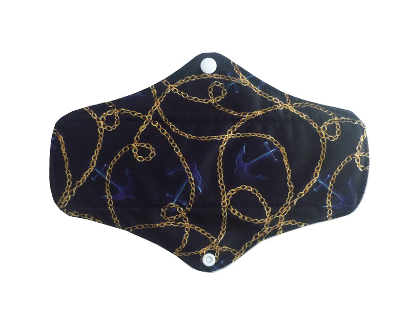 10PCS 10 Inch Charcoal Bamboo Cloth Reusable Washable Menstrual Pads Sanitary Pads+1 Wet Bag (NCM-M10-01) Ncm-m10-01 - BeesActive Australia