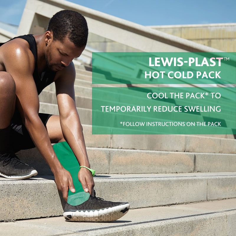 Lewis-Plast Premium Hot & Cold Reusable Gel Pack Compress Wrap with Sleeve - Ice Heat Packs for Knee, Back, Shoulder, Ankle and Neck Injury- Cramps, Migraine, Toothache, Bruises, Lumbar, Sciatica Pain - BeesActive Australia