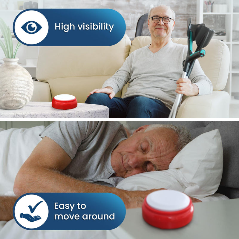 Talking Clock for The Elderly - British Accent - Tells Clearly The Time and Date - Easy to Operate English Speaking Clock - BeesActive Australia