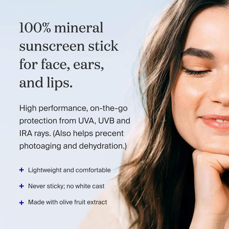 Supergoop ! PLAY 100% Mineral Sunscreen Stick . 67 oz - Reef-Safe , SPF 50 Broad Spectrum Face Sunscreen For Sensitive Skin with Olive Fruit Extract - Clean ingredients - Great For Active Days - BeesActive Australia