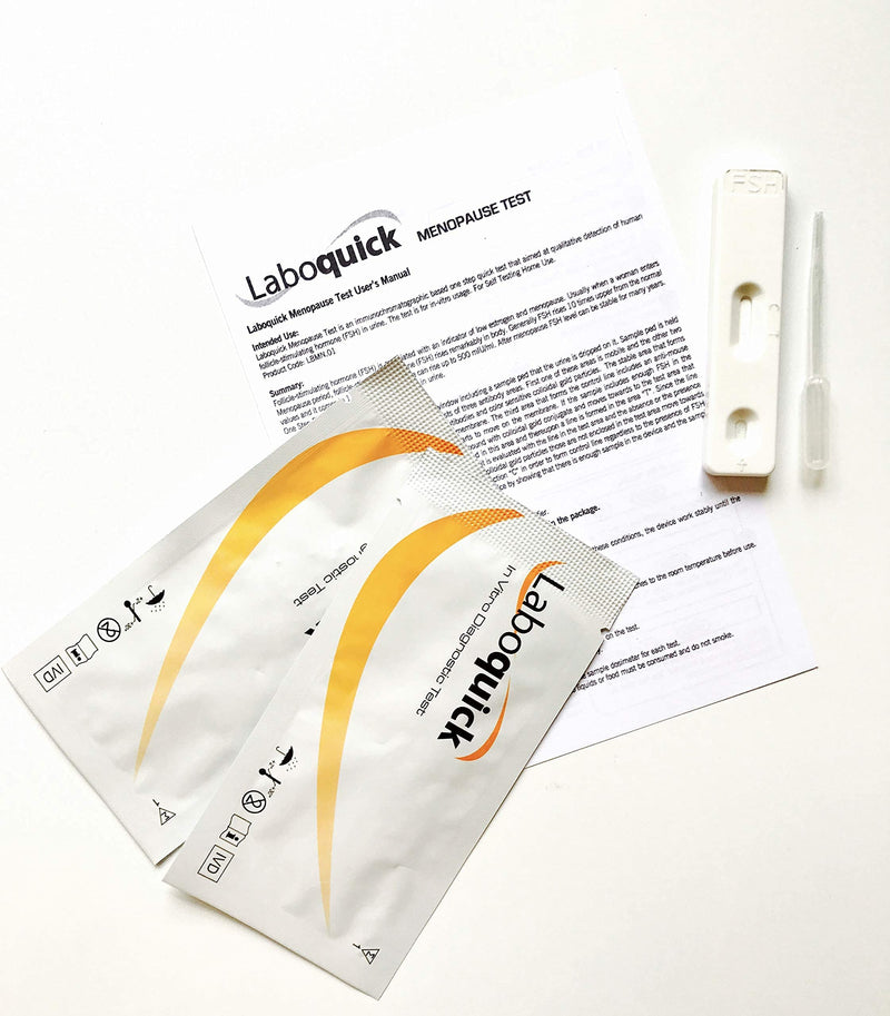 Laboquick Menopause (fsh) Test - Pack of 2 Tests, Results in 5mins, 99% Accurate. - BeesActive Australia