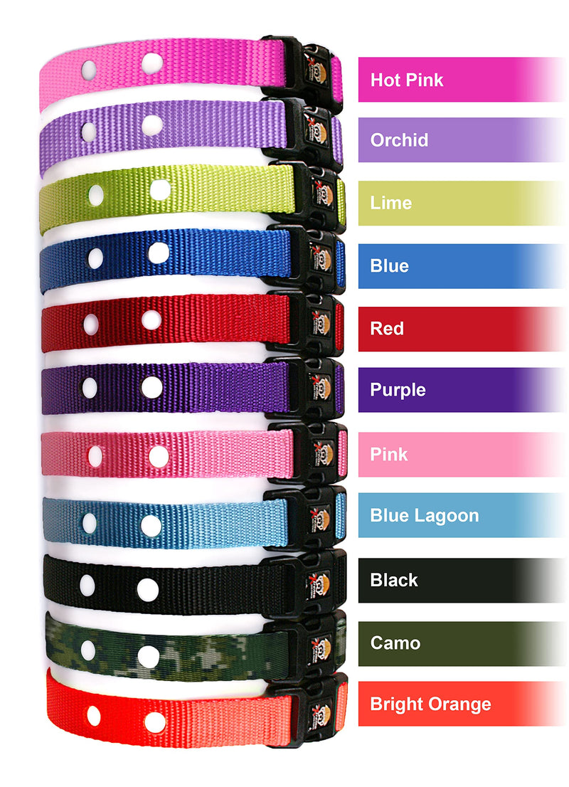 Red Heavy Duty Nylon Replacement Dog Collar Strap with RFA-67 Batteries - Compatible with Most PetSafe In-Ground and Wireless Fence Receiver Collars (Bundle 2) - BeesActive Australia