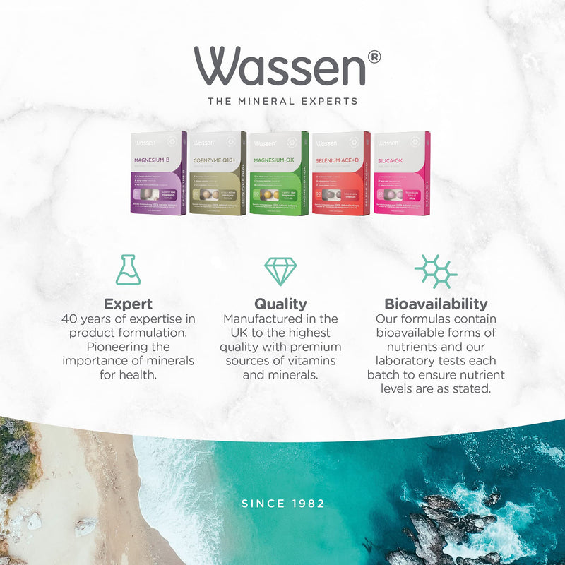 Wassen Selenium ACE+D Immune Health - Highly Bioavailable Selenium - With Vitamins A,C, D & E & Zinc - 90 Tablets - BeesActive Australia