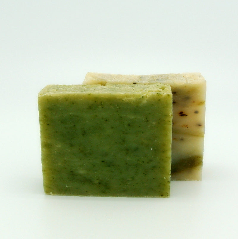 Double Mint Soap Gift Set (2 Full Size Bars) - Eucalyptus Spearmint, Peppermint - Great for ACNE & OIL SKIN - Handmade in USA with All Natural/Organics Ingredients & Essential Oils - BeesActive Australia
