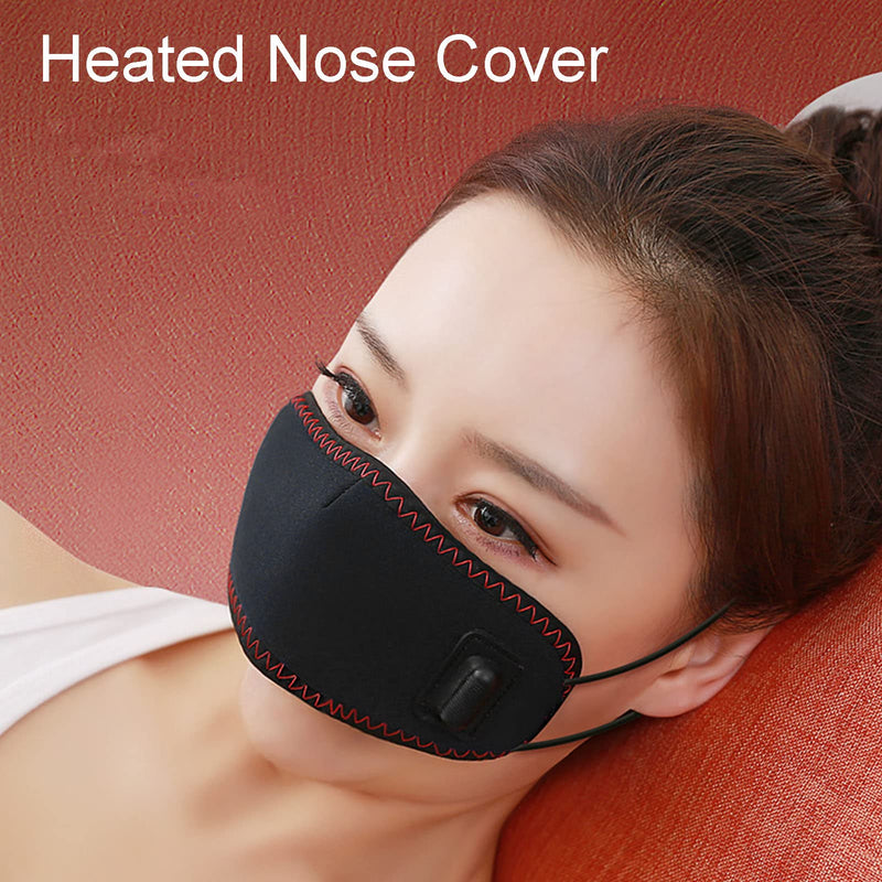 Fyearfly Heated Nose Cover, Nose Warmer Hot Compress 3 Gears Timing Prevent Snoring Allergic Washable Nose Heating Cover - BeesActive Australia