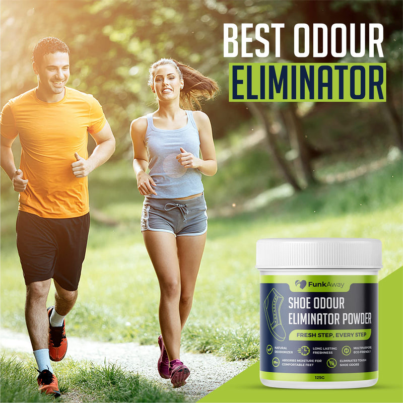 Shoe Odour Eliminator Powder | Leaves Smelly Shoes Fresh & Clean | | Long Lasting & Natural Odor Remover Formula | 100g - BeesActive Australia